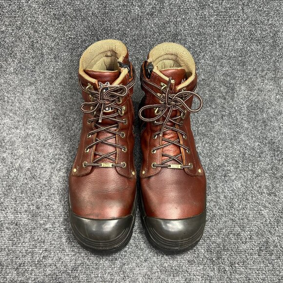 Steel Blue Argyle Met Bump 6" Waterproof MG Steel Toe Side Zipper Work Boots - Picture 4 of 15